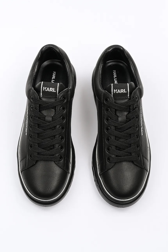 Кожени маратонки Karl Lagerfeld KAPRI KITE RSG черен KL54525.00X