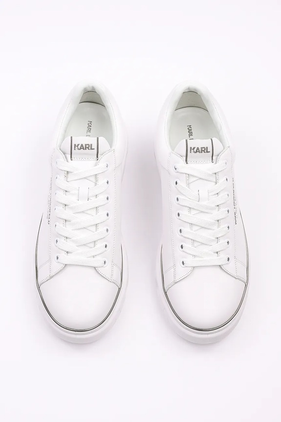 Кожени маратонки Karl Lagerfeld KAPRI KITE RSG бял KL54525.011