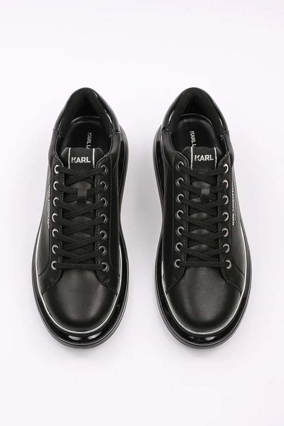 Karl Lagerfeld sneakersy skórzane KAPRI KUSHION RSG czarny KL52615.00X