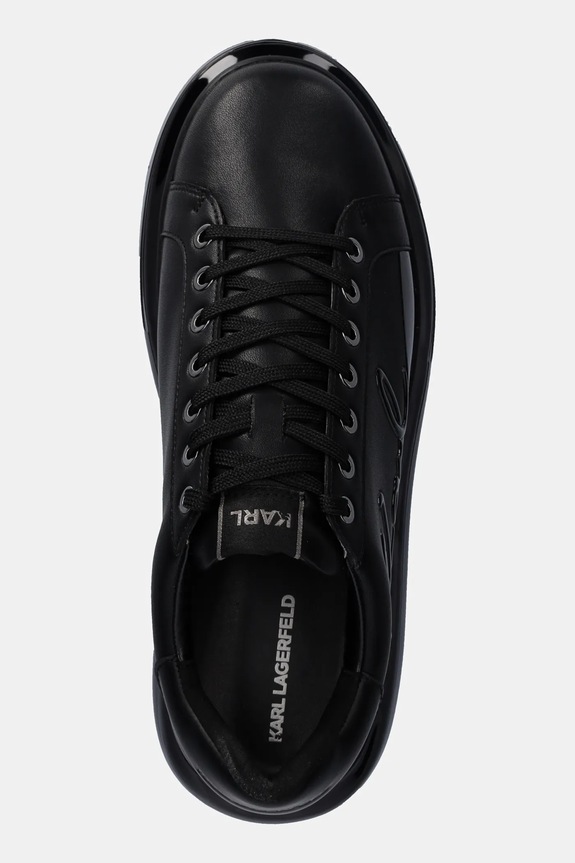 Karl Lagerfeld sneakersy skórzane KAPRI KUSHION czarny KL52648F.00X