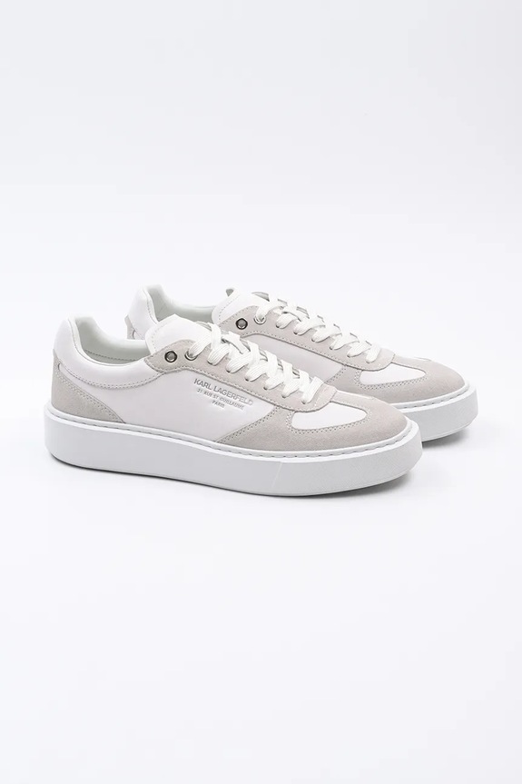 Karl Lagerfeld sneakersy skórzane MAXI KUP RSG KL52235.311 biały SS25