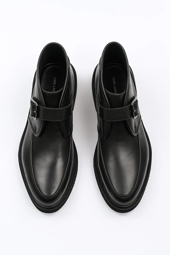 Δερμάτινα παπούτσια Karl Lagerfeld KARNABY μαύρο KL10330.000