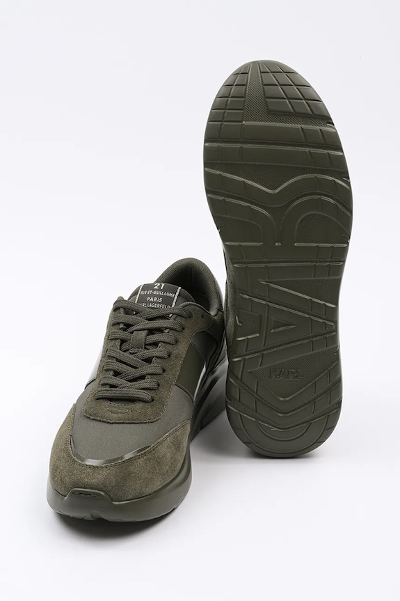 Karl Lagerfeld sneakersy SERGER zielony KL53637.2KK