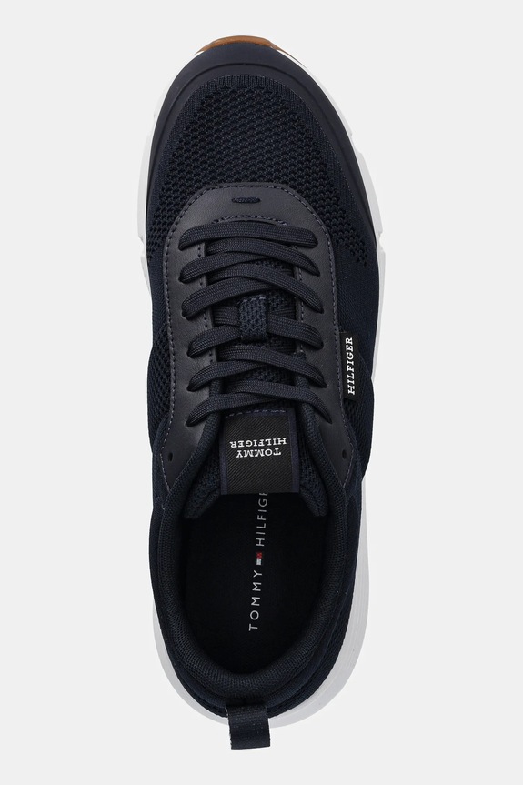 Tenisky Tommy Hilfiger LIGHTWEIGHT MODERN KNIT RUNNER tmavomodrá FM0FM05326
