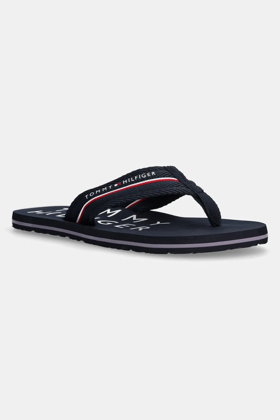 Žabky Tommy Hilfiger TOMMY HILFIGER WEB BEACH SANDAL námořnická modř FM0FM05340