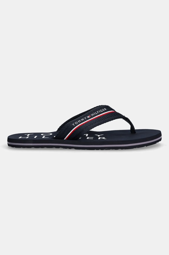 Žabky Tommy Hilfiger TOMMY HILFIGER WEB BEACH SANDAL FM0FM05340 námořnická modř SS25