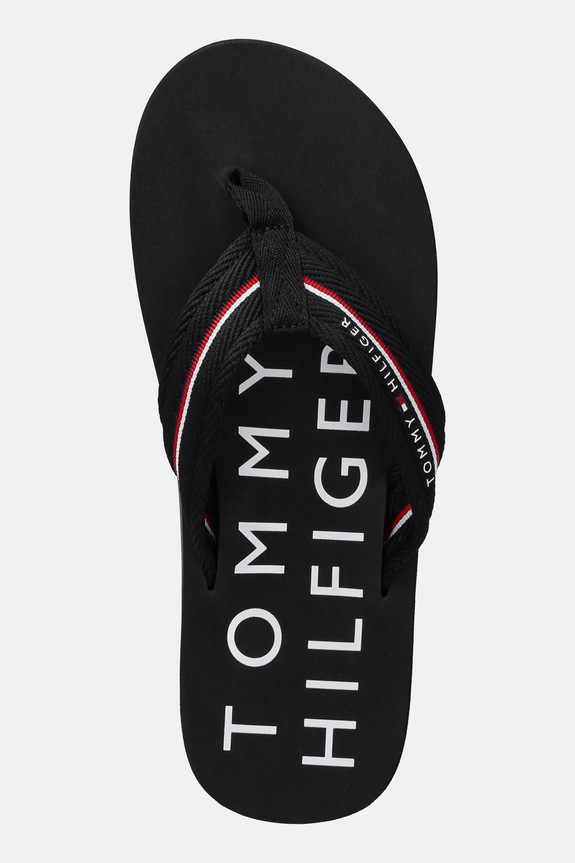 Boty Žabky Tommy Hilfiger TOMMY HILFIGER WEB BEACH SANDAL FM0FM05340 černá