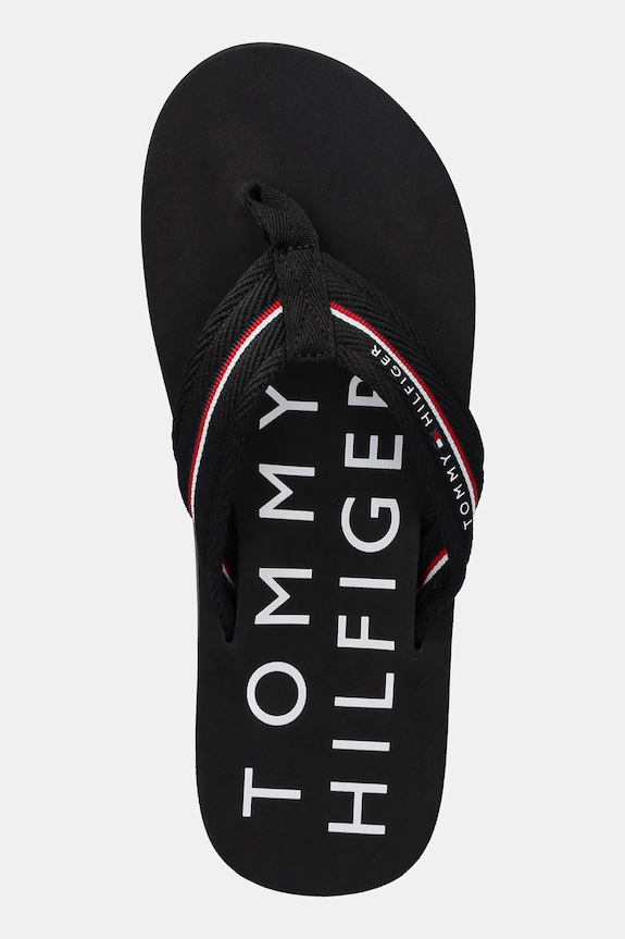Boty Žabky Tommy Hilfiger TOMMY HILFIGER WEB BEACH SANDAL FM0FM05340 černá