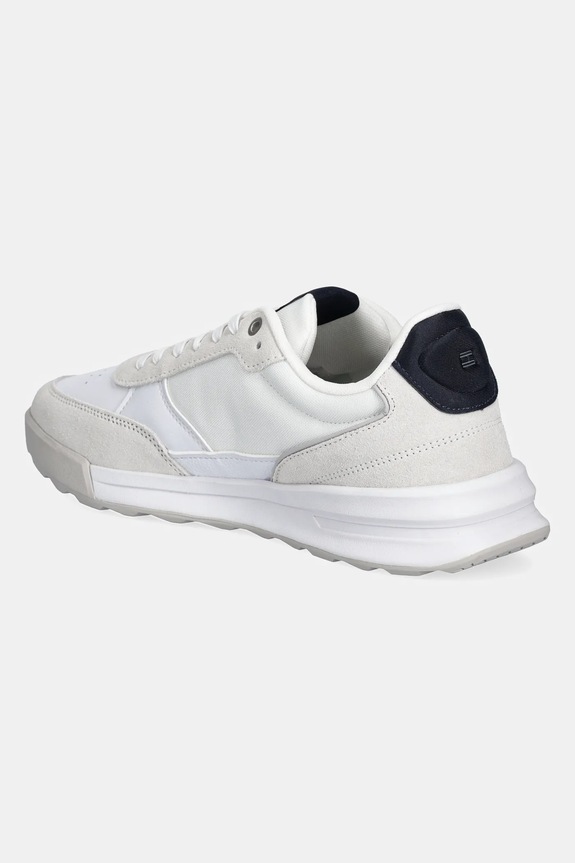 Obuwie Tommy Hilfiger sneakersy skórzane RETRO RUNNER MIX RWB FM0FM05371 biały