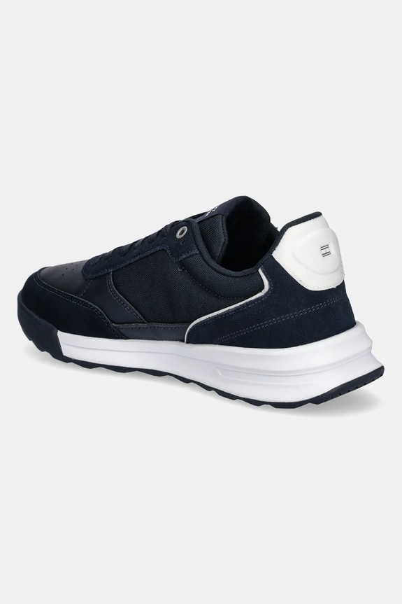 Obuv Kožené tenisky Tommy Hilfiger RETRO RUNNER MIX RWB FM0FM05371 tmavomodrá