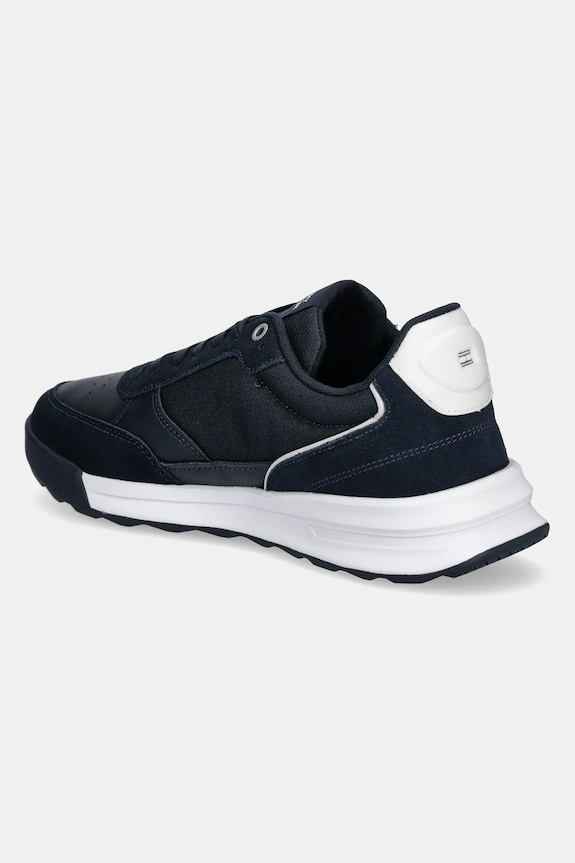 Obuv Kožené tenisky Tommy Hilfiger RETRO RUNNER MIX RWB FM0FM05371 tmavomodrá