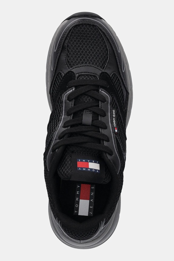 Tommy Jeans sneakers THE CONEY negru EM0EM01520