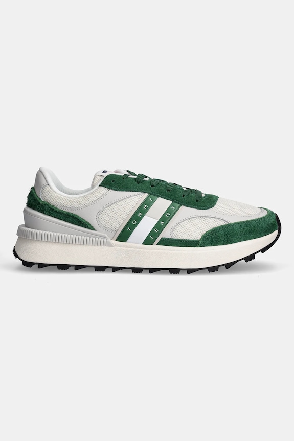 Tenisky Tommy Jeans TJM TECHNICAL RUNNER ESS EM0EM01537 zelená AW25