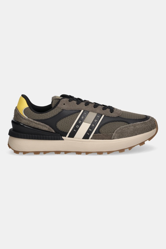 Tenisice Tommy Jeans TJM TECHNICAL RUNNER ESS EM0EM01537 zelena AW25