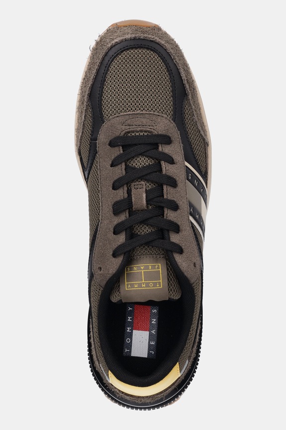 Tenisice Tommy Jeans TJM TECHNICAL RUNNER ESS zelena EM0EM01537