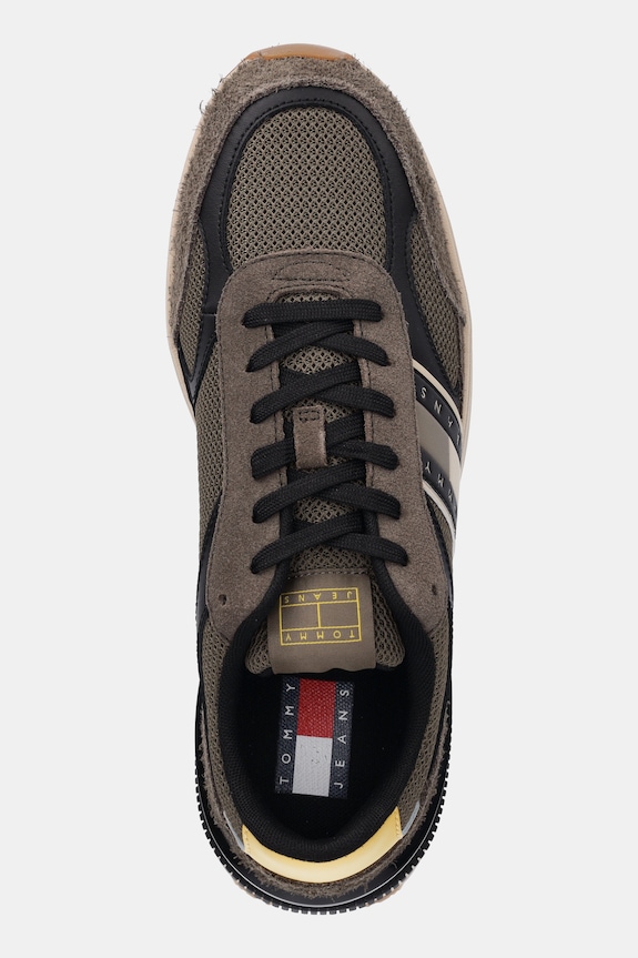 Tenisice Tommy Jeans TJM TECHNICAL RUNNER ESS zelena EM0EM01537