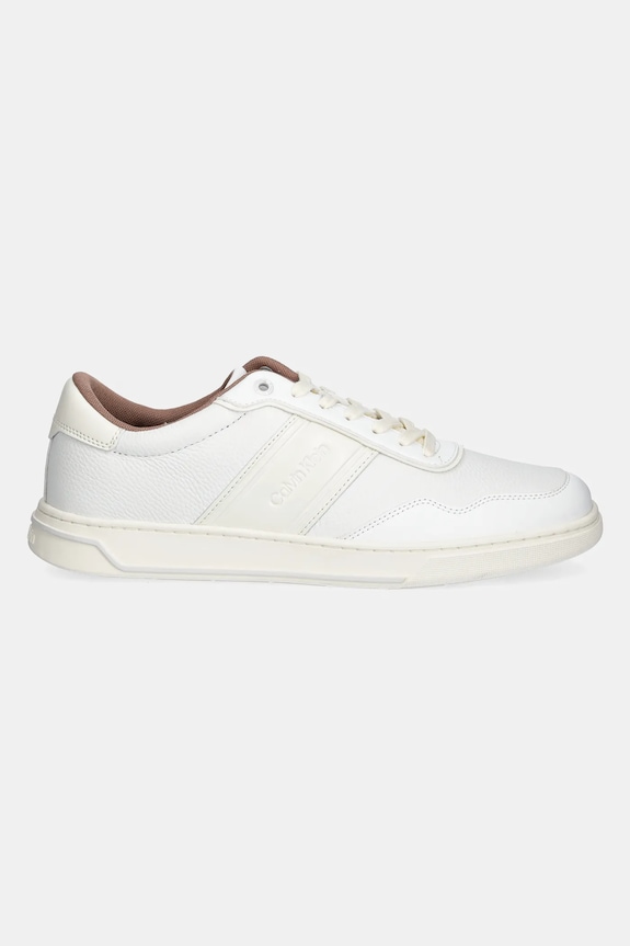 Calvin Klein sneakers LOW TOP LACE UP LOGO HM0HM01653 alb SS25