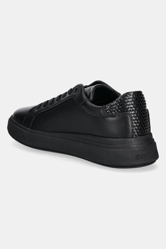 Boty Sneakers boty Calvin Klein LOW TOP LACE UP WOVEN HM0HM01659 černá