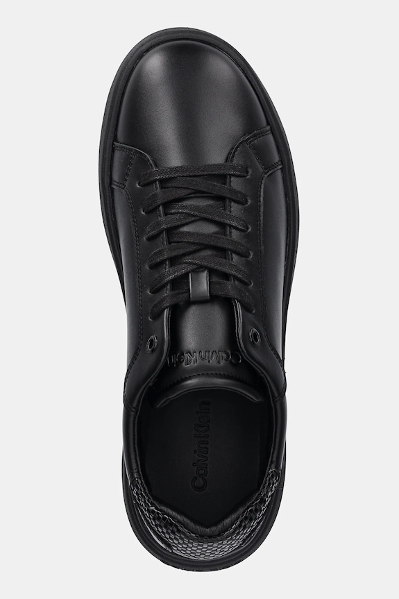 Sneakers boty Calvin Klein LOW TOP LACE UP WOVEN černá HM0HM01659