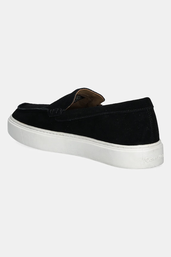 Obuwie Calvin Klein mokasyny zamszowe MOCCASIN SUEDE HM0HM01794 czarny