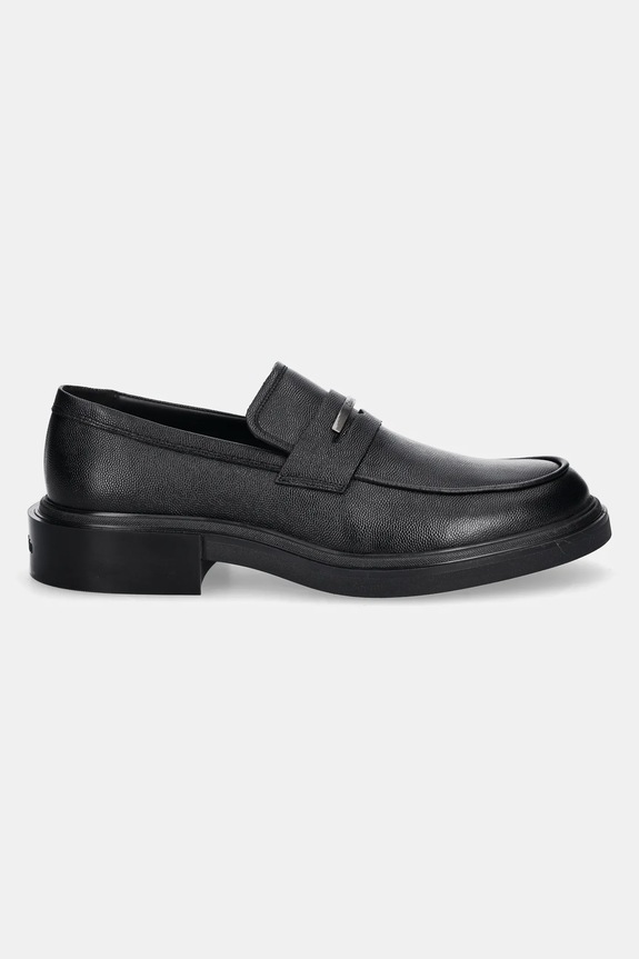 Kožené mokasíny Calvin Klein MOCCASIN CDR HM0HM01774 čierna SS25