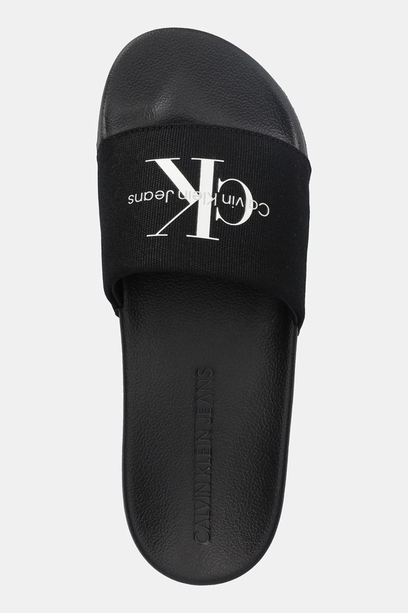 Calvin Klein Jeans papucs SLIDE MONOGRAM fekete YM0YM01271