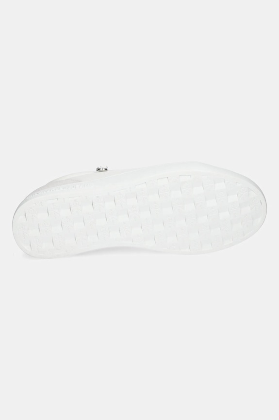 Kožne tenisice Calvin Klein Jeans CLASSIC CUPSOLE ZIP LOW IN YM0YM01254 bijela