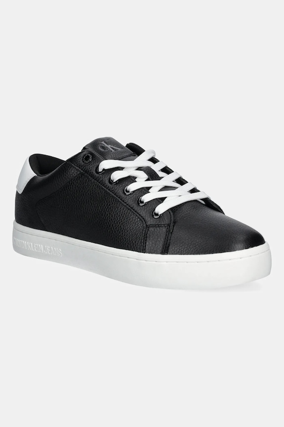 Kožené tenisky Calvin Klein Jeans CLASSIC CUPSOLE LOW OHB nízky čierna YM0YM01164