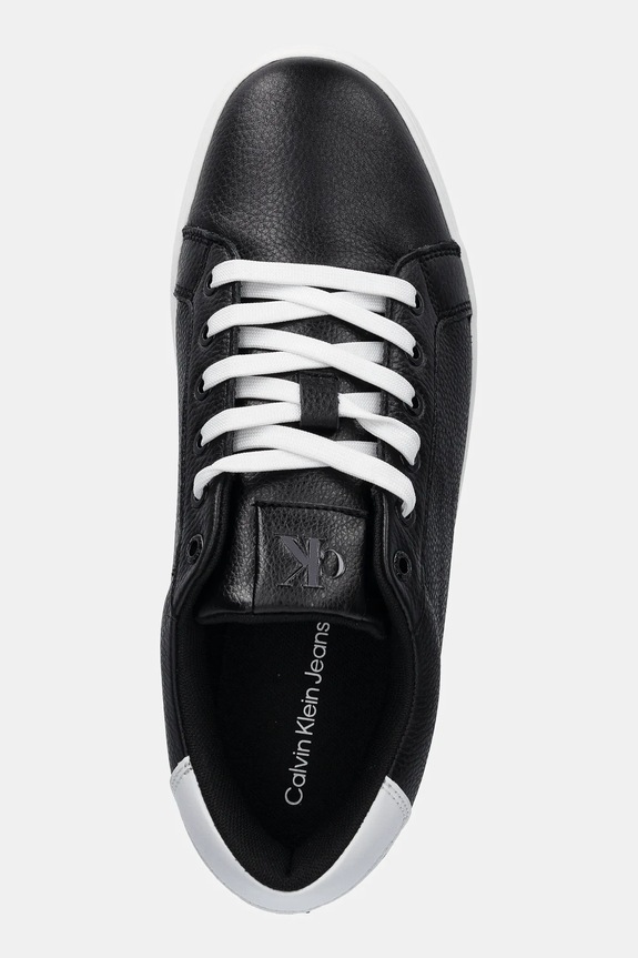 Kožené tenisky Calvin Klein Jeans CLASSIC CUPSOLE LOW OHB čierna YM0YM01164