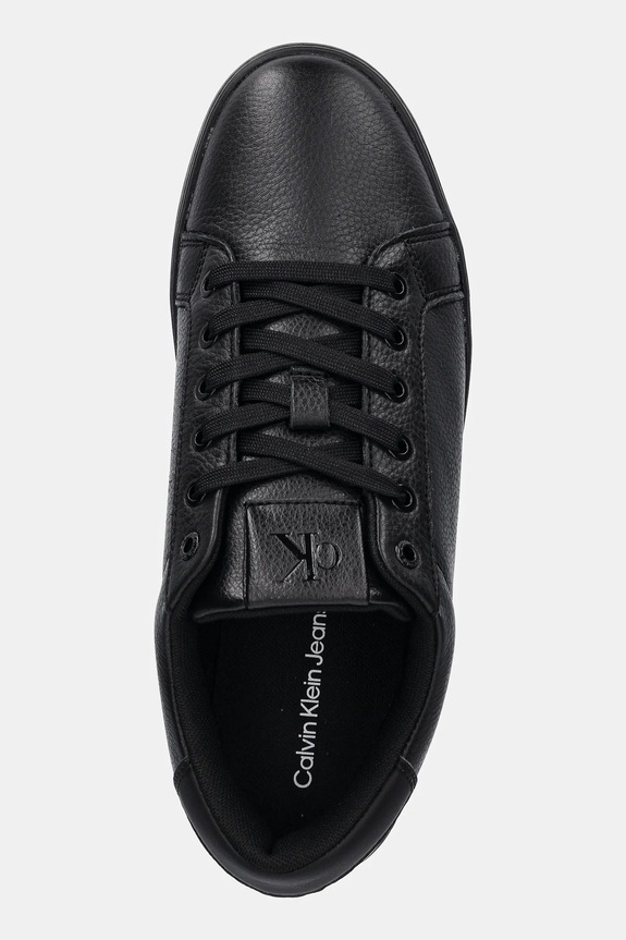 Δερμάτινα sneakers Calvin Klein Jeans CLASSIC CUPSOLE LOW OHB μαύρο YM0YM01164