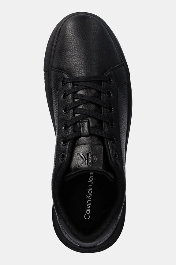 Δερμάτινα sneakers Calvin Klein Jeans CHUNKY CUPSOLE LOW OHB μαύρο YM0YM01159