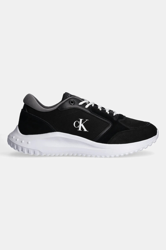 Calvin Klein Jeans sneakersy skórzane EVA RUNNER LOW MG WMM YM0YM01145 czarny SS25