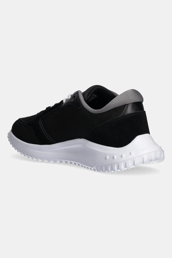 Obuwie Calvin Klein Jeans sneakersy skórzane EVA RUNNER LOW MG WMM YM0YM01145 czarny