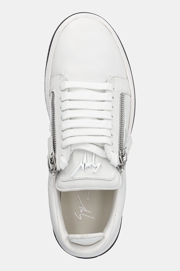 Kožené tenisky Giuseppe Zanotti GZ bílá RM30035.002