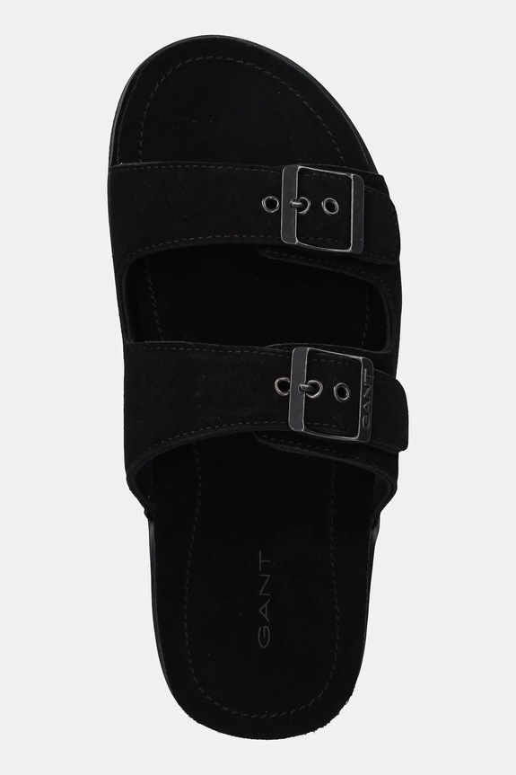 Παντόφλες σουέτ Gant Fairfo μαύρο 30631863.G00