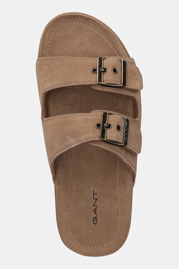 Παντόφλες σουέτ Gant Fairfo μπεζ 30631863.G25