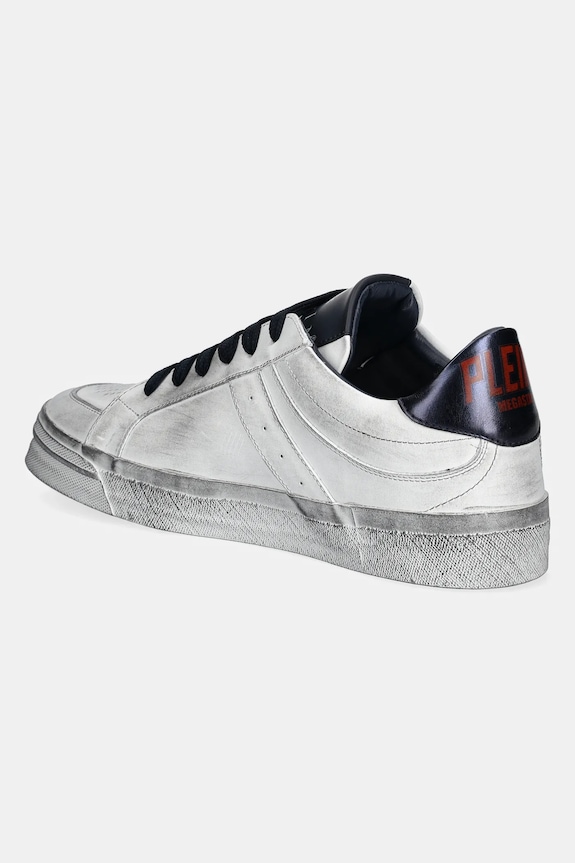 Boty Kožené tenisky Philipp Plein Lo-Top Retrokickz TM USC0634.PLE005N.0114 bílá