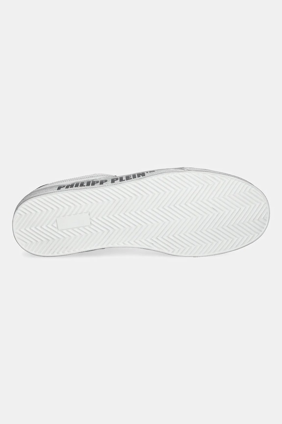 Kožené tenisky Philipp Plein Lo-Top Retrokickz TM USC0634.PLE005N.0114 bílá