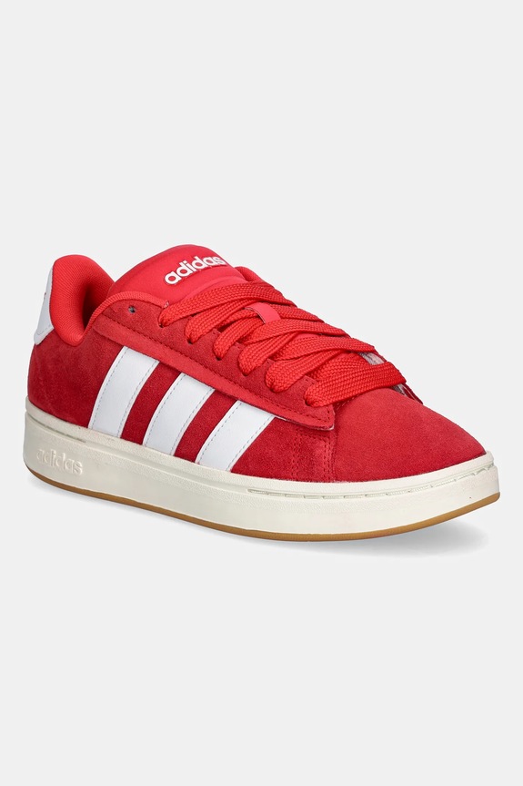 Sneakers boty adidas Grand Court Alpha 00S semišová kůže červená JI1710