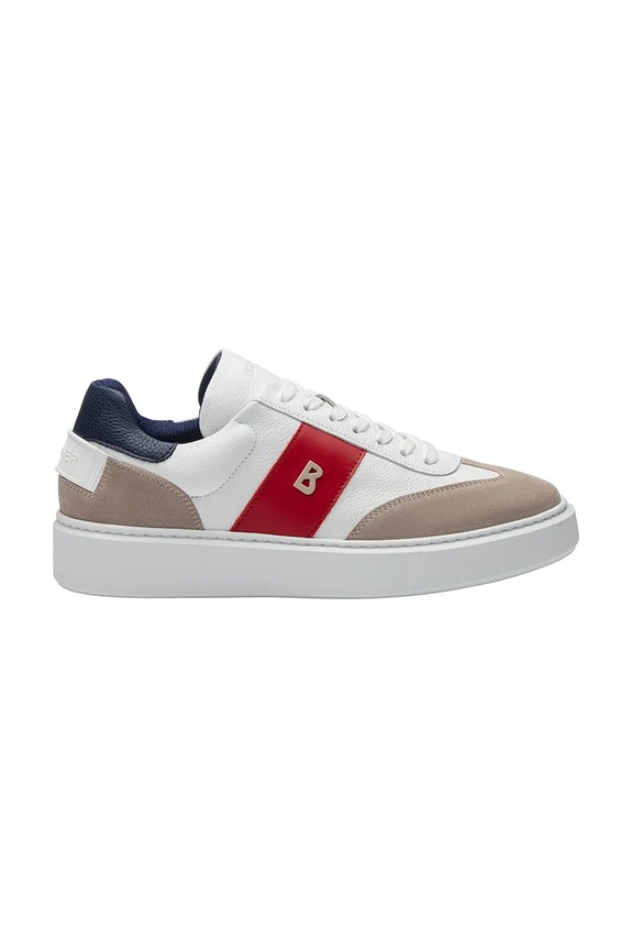 Usnjene superge Bogner PHILADELPHIA 4 Zrnato usnje bela 12520305