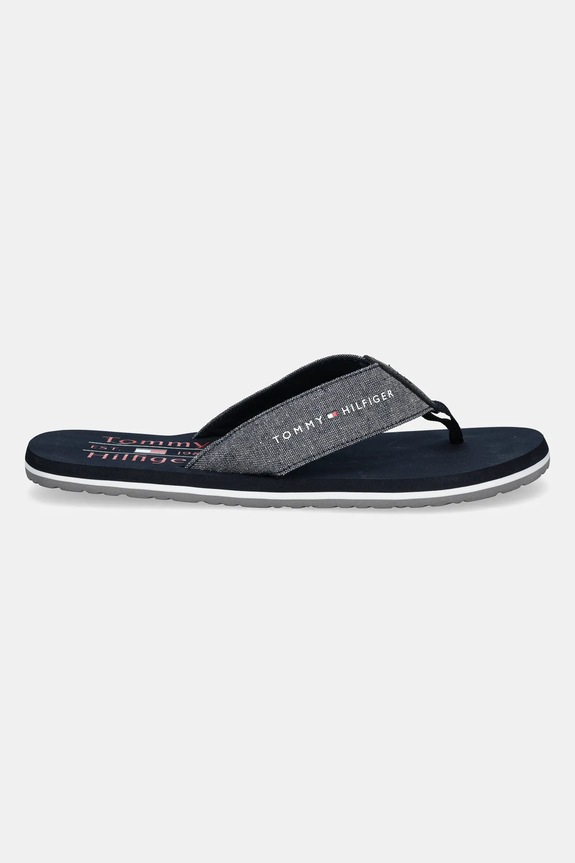 Tommy Hilfiger japonki CHAMBRAY BEACH SANDAL FM0FM05570 granatowy SS25