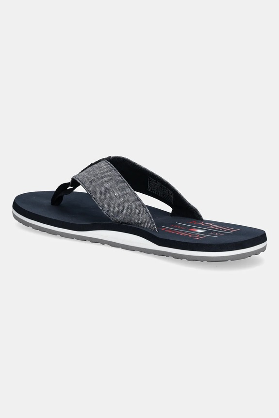 Obuwie Tommy Hilfiger japonki CHAMBRAY BEACH SANDAL FM0FM05570 granatowy
