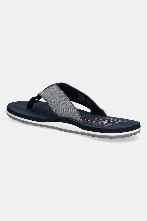 Obuwie Tommy Hilfiger japonki CHAMBRAY BEACH SANDAL FM0FM05570 granatowy