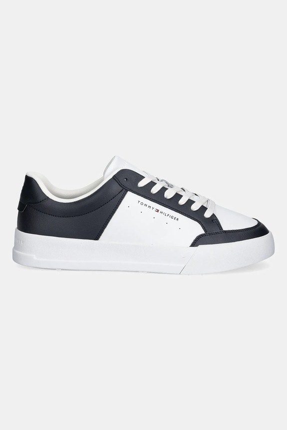 Tommy Hilfiger sneakers TH COURT MIX LTH FM0FM05489 bleumarin SS25
