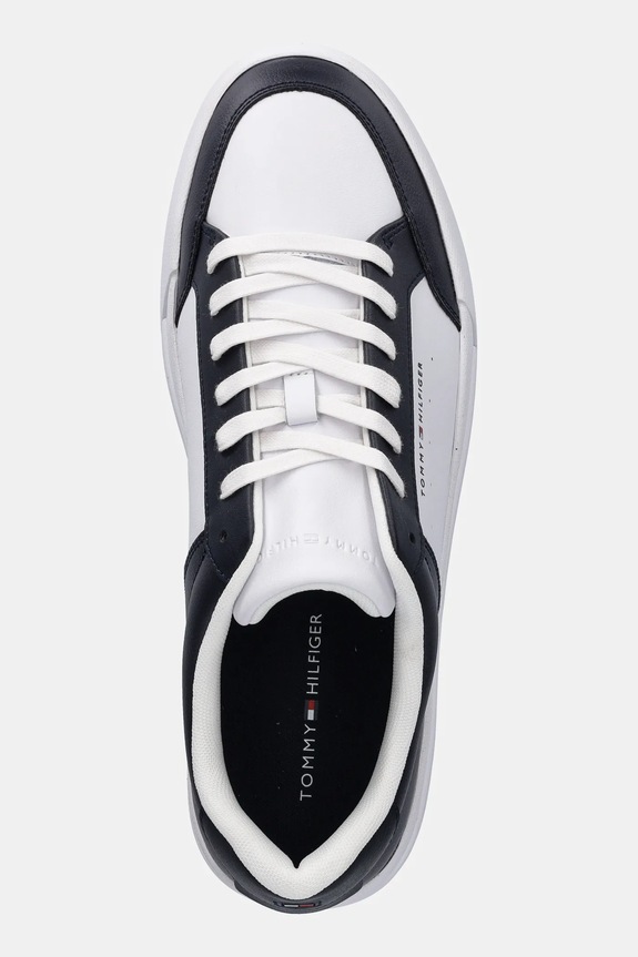 Tommy Hilfiger sneakers TH COURT MIX LTH bleumarin FM0FM05489