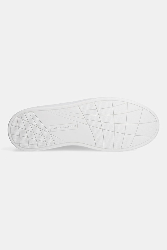 Tommy Hilfiger sneakersy skórzane ICON COURT PINPERF LTH FM0FM05483 biały