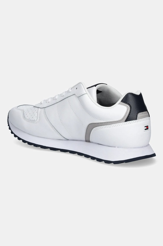 Obuwie Tommy Hilfiger sneakersy skórzane NEW RUNNER EVA MIX LTH FLAG FM0FM05453 biały