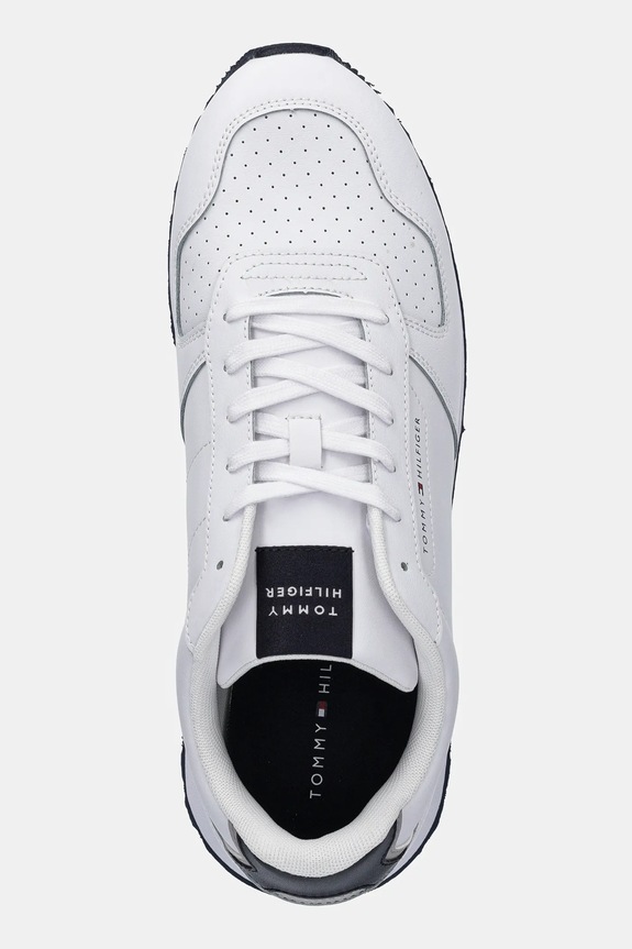 Tommy Hilfiger sneakersy skórzane NEW RUNNER EVA MIX LTH FLAG biały FM0FM05453