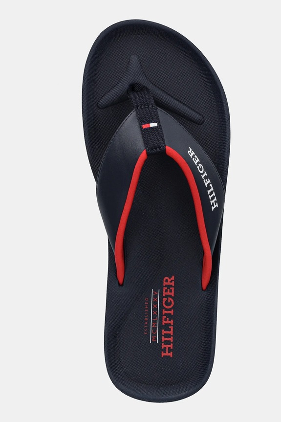 Tommy Hilfiger slapi PADDED COMFORT HILFIGER B SANDAL bleumarin FM0FM05440