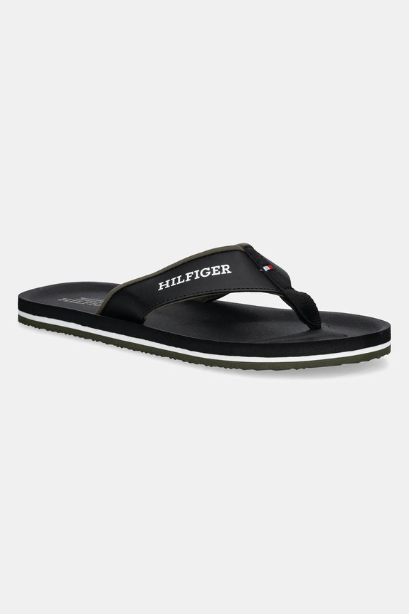 Žabky Tommy Hilfiger PADDED COMFORT HILFIGER B SANDAL černá FM0FM05440